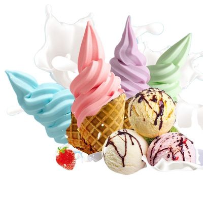 Вкусный мягкий предварительно смешанный мороженое в порошке в желтом или кремовом цвете с длительным сроком годности